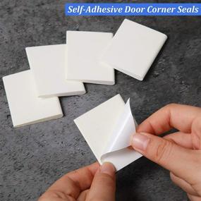 img 2 attached to 🚪 Door Corner Seals - 28 Pieces Exterior Door Frame Corner Seal Wedge for Superior Weather Stripping, Draft Protection, and Foam Seal - White