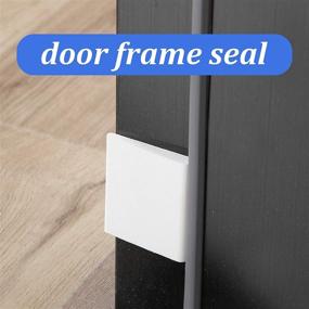 img 1 attached to 🚪 Door Corner Seals - 28 Pieces Exterior Door Frame Corner Seal Wedge for Superior Weather Stripping, Draft Protection, and Foam Seal - White