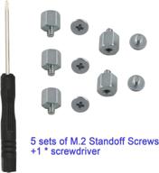 🔩 m.2 standoff and screw kit for asus motherboards - includes 5 sets of kalanution standoffs, screws, and screwdriver logo
