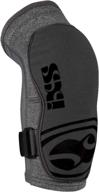 ixs unisex flow evo+ breathable moisture-elbow guard, dirt bike & mountain bike protective gear pads, elbow sleeve with wicking padding (grey, xl) logo