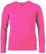 👕 comfort and style: soffe girls' big long sleeve crew for ultimate appeal logo