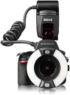 📸 nikon macro ring flash: meke mk-14ext-n i-ttl compatibility, led af assist lamp logo