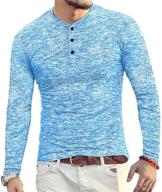 👕 stay trendy with ytd casual henley fashion t shirt: men's clothing and shirts for every occasion logo