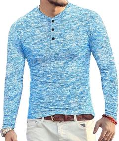 img 4 attached to 👕 Stay Trendy with YTD Casual Henley Fashion T Shirt: Men's Clothing and Shirts for Every Occasion