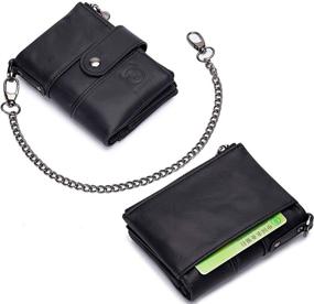 img 2 attached to 🔒 Secure Your Essentials with the Leather Anti Theft Blocking Multifunctional Minimalist