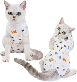 img 2 attached to 🐱 Kitipcoo Professional Surgery Recovery Suit for Cats: Breathable Abdominal Wound & Skin Disease Recovery Wear for Cats & Dogs