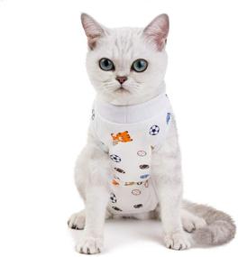 img 1 attached to 🐱 Kitipcoo Professional Surgery Recovery Suit for Cats: Breathable Abdominal Wound & Skin Disease Recovery Wear for Cats & Dogs