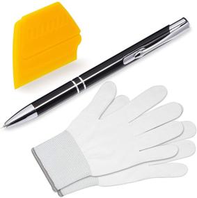 img 4 attached to 🛠️ Versatile FOSHIO Automotive Vinyl Installing Tool Kit: Pin Pen, Air Release Weeding Tool, Mini Squeegee & Gloves - Perfect for Car Window Tint Film and Vinyl Weeding Job