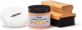 img 4 attached to 🧽 CLARK'S Soapstone, Slate, and Concrete Finishing Kit - Premium Soapstone Wax - Large Applicator - Buffing Pad - Wax for Soapstone, Slate, and Concrete Countertops