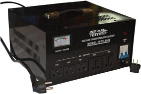 img 2 attached to Starlite 5000 Watt Step Up/Down Voltage Converter Transformer WTX-5000: 5-Year Warranty, Fuse Protection, Automatic Voltage Regulator - 110/220 V Two-Way Transformer for Reliable Power Conversion - 110/120/220/240V Compatible