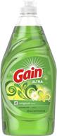 🍽️ original scent gain ultra dishwashing liquid, 21.6 fl oz (pack of 1) logo