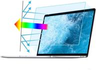 👁️ blue light blocking laptop screen protector: 2pc anti glare filter film for 15.6" display 16:9 - protect eyes, reduce eye strain logo