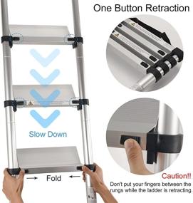 img 3 attached to Telescoping Retraction Extendable Collapsible Portable