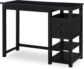 img 4 attached to 🎨 Dorel Living Drafting and Craft Counter Height Desk: Perfect Black Beauty for Crafters and Artists