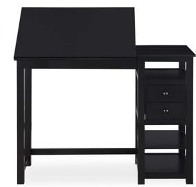 img 1 attached to 🎨 Dorel Living Drafting and Craft Counter Height Desk: Perfect Black Beauty for Crafters and Artists