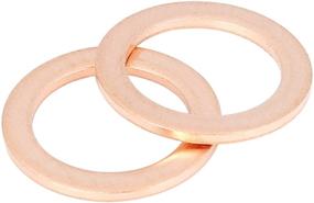 img 1 attached to AUTOHAUX Copper Gaskets Replacement 007603 014106