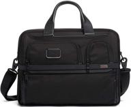 alpha expandable organizer laptop briefcase logo