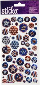 img 1 attached to Sticko 52 00324 Patriotic Stars Stickers