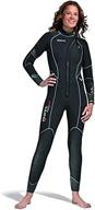 👙 mares women's 8-6-5 mm front zip flexa wetsuit logo