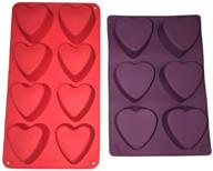 ❤️ valentine's day heart silicone soap molds – homemade soap cake bath bombs – diy baked party gifts supplies - random colors baking bundle by jolly jon logo