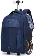 🎒 resilient wheeled business backpack with dedicated compartments logo