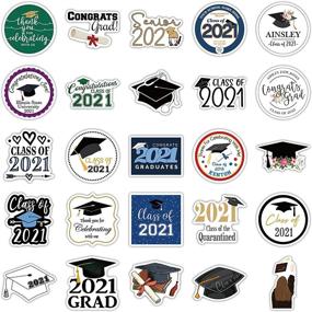 img 3 attached to 🎓 Class of 2021 Graduation Stickers - High School & College Scrapbooking Decals, Party Favors, Decorations, and Supplies