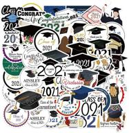 🎓 class of 2021 graduation stickers - high school & college scrapbooking decals, party favors, decorations, and supplies logo