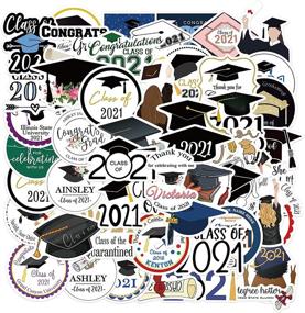 img 4 attached to 🎓 Class of 2021 Graduation Stickers - High School & College Scrapbooking Decals, Party Favors, Decorations, and Supplies