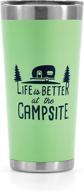 🏕️ camco life is better at the campsite stainless steel 20 oz: the perfect camping companion логотип