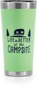 img 4 attached to 🏕️ Camco Life Is Better At The Campsite Stainless Steel 20 Oz: The Perfect Camping Companion