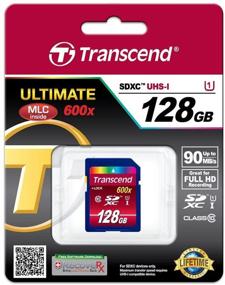 img 4 attached to Трансценд 128ГБ SDXC класс 10 UHS-1 Флэш 💾 памятная карта - Передача данных высокой скорости до 90МБ/с (TS128GSDXC10U1)