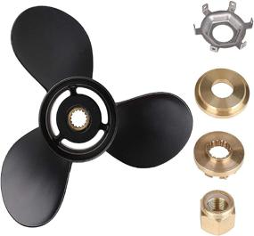 img 4 attached to 🚀 Upgraded Aluminum Propeller 14 1/2 x 19 Pitch for Mercury Outboard Engine 135-300HP, 15 Spline Tooth, RH - Tutor Auto 48-832830A45 (Includes Hub Kits)
