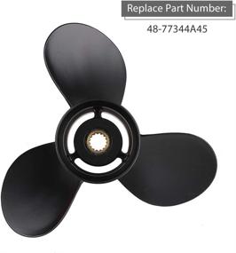 img 2 attached to 🚀 Upgraded Aluminum Propeller 14 1/2 x 19 Pitch for Mercury Outboard Engine 135-300HP, 15 Spline Tooth, RH - Tutor Auto 48-832830A45 (Includes Hub Kits)