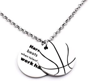 img 4 attached to N Egret Basketball Necklace Inspirational Baseball