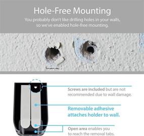 img 2 attached to 📱 TotalMount Hole-Free Remote Holder – No Drilling Required | Black | 1 Unit
