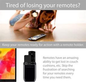 img 3 attached to 📱 TotalMount Hole-Free Remote Holder – No Drilling Required | Black | 1 Unit