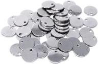 🔖 honbay 50pcs stainless steel 10mm flat round blank stamping tag pendants for jewelry making logo