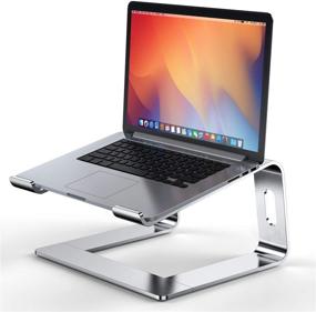 img 4 attached to 📲 Bewahly Ноутбук-стенд - Эргономичное алюминиевое крепление для MacBook Air Pro, Dell XPS, Lenovo и других ноутбуков от 10 до 17 дюймов - Серебристое съемное подставка для ноутбука.