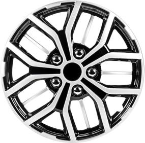 img 4 attached to 🚗 Pilot Automotive WH142-16S-B Universal Hubcap Wheel Covers - Set of 4 for Various Car Models: Toyota, Volkswagen, Chevy, Honda, Mazda, Dodge, Ford, and More!