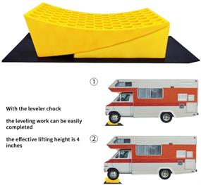 img 2 attached to 🔧 ROBLOCK RV Leveling Blocks - 2 Pack Camper Leveler Kits for Heavy Duty, 30,000 LBS RVs, Trailers, and Campers