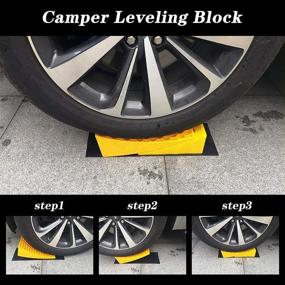 img 1 attached to 🔧 ROBLOCK RV Leveling Blocks - 2 Pack Camper Leveler Kits for Heavy Duty, 30,000 LBS RVs, Trailers, and Campers