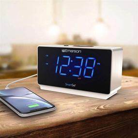 img 3 attached to 🔊 Emerson Radio ER100112: Bluetooth Alarm Clock Radio with USB Charging, Night Light & Jumbo Display
