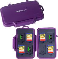 honsky waterproof purple sd card holder case for sd, micro sd, sdhc, sdxc - buy now! logo