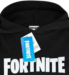 img 1 attached to Black Hoodie for Kids/Boys Featuring FORTNITE Logo