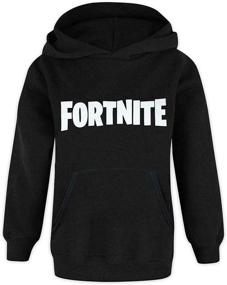 img 4 attached to Black Hoodie for Kids/Boys Featuring FORTNITE Logo