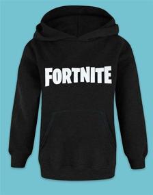 img 3 attached to Black Hoodie for Kids/Boys Featuring FORTNITE Logo
