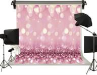 🎀 kackool 7ftx5ft pink glitter backdrops for children photography studio - ideal for baby birthday party, wedding and events logo