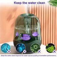 🐠 менксен очиститель увлажнителя: легкое решение для чистки холодных и горячих увлажнителей, аквариум - универсальный набор 10 штук (фиолетовый) логотип
