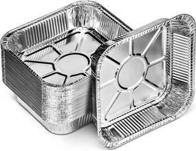 img 4 attached to DecorRack Aluminum Disposable Brownie Roasting Kitchen & Dining