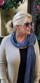 img 1 attached to 🧣 Women's Accessories: Natural Cotton Synthetic Fiber Scarves, Scarves & Wraps